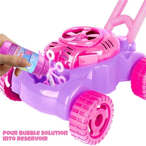 ArtCreativity Bubble Lawn Mower for Toddlers 1-3, Kids Bubble Blower Machine - Picture 5 of 7